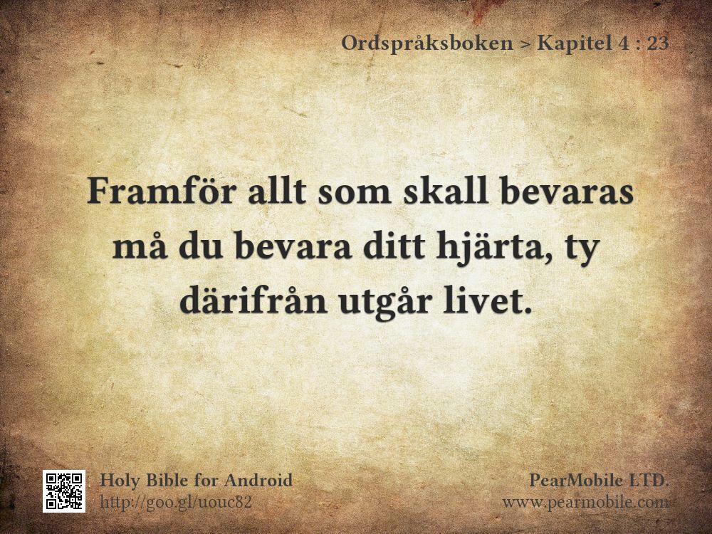 Ordspråksboken, Kapitel 4:23